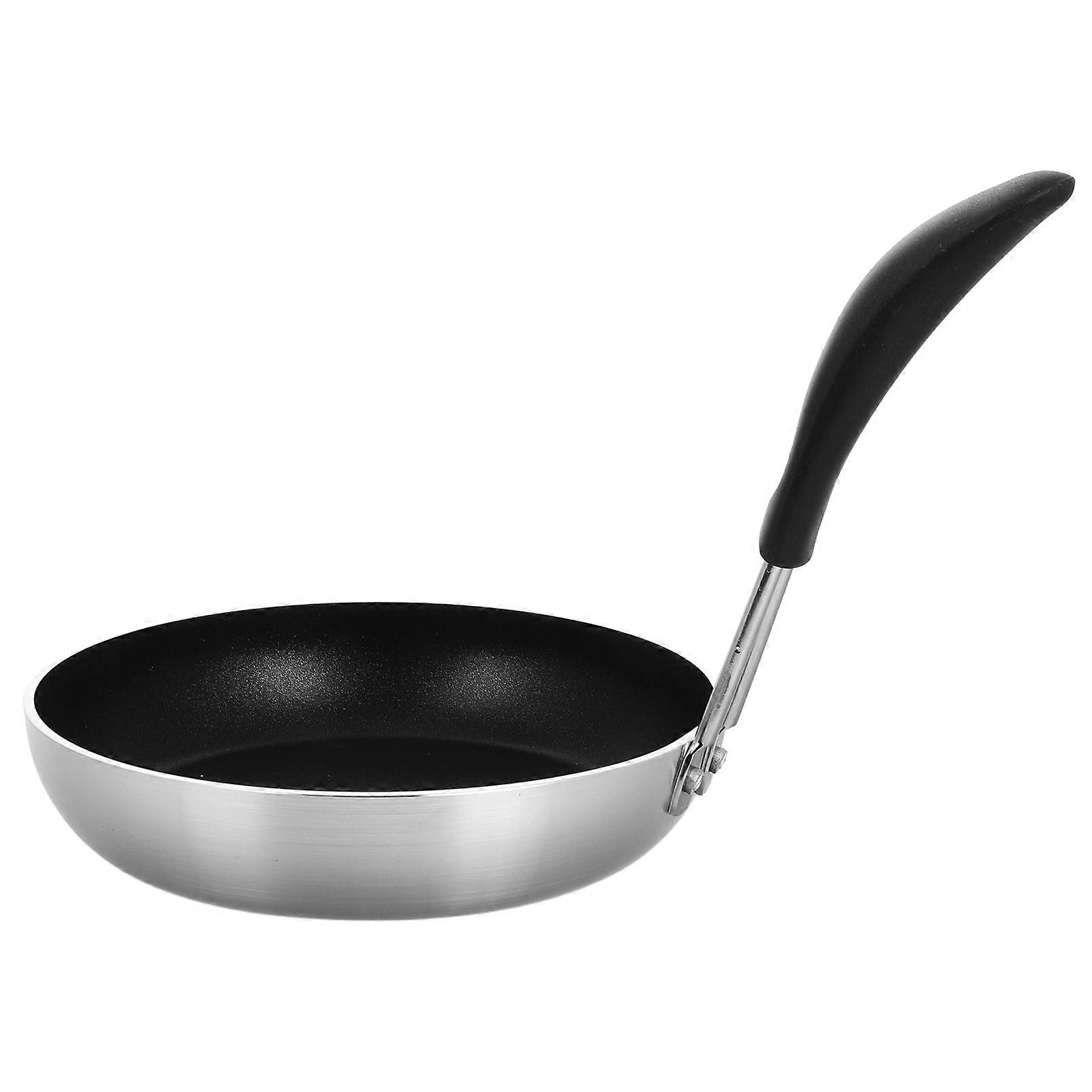 Nonstick Coating Egg Frying Pan Healthy Cooking Aluminium Small Skillet For Eggs Home Users 10.6×7.5×7.3in 1Pack
