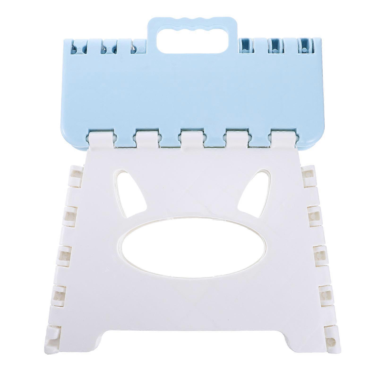 Blue Plastic Folding Stool Foldable Stool for Outdoor Use 1Pcs