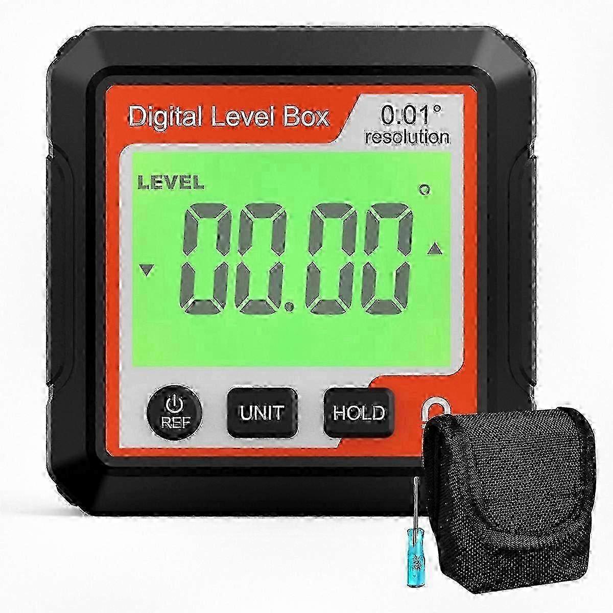 Magnetic Digital Angle Gauge with Electronic Level Finder for Woodworking and Measuring Tasks