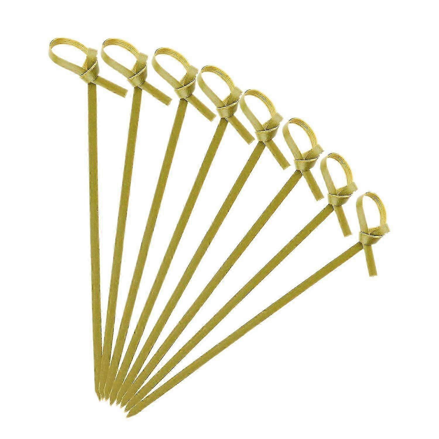 300 Knotted Bamboo Skewers Sticks Party Toothpicks