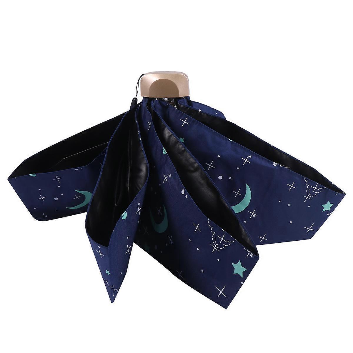 Durable Pattern Sunshade Umbrella for Sun Protection 2Pcs Folding Design