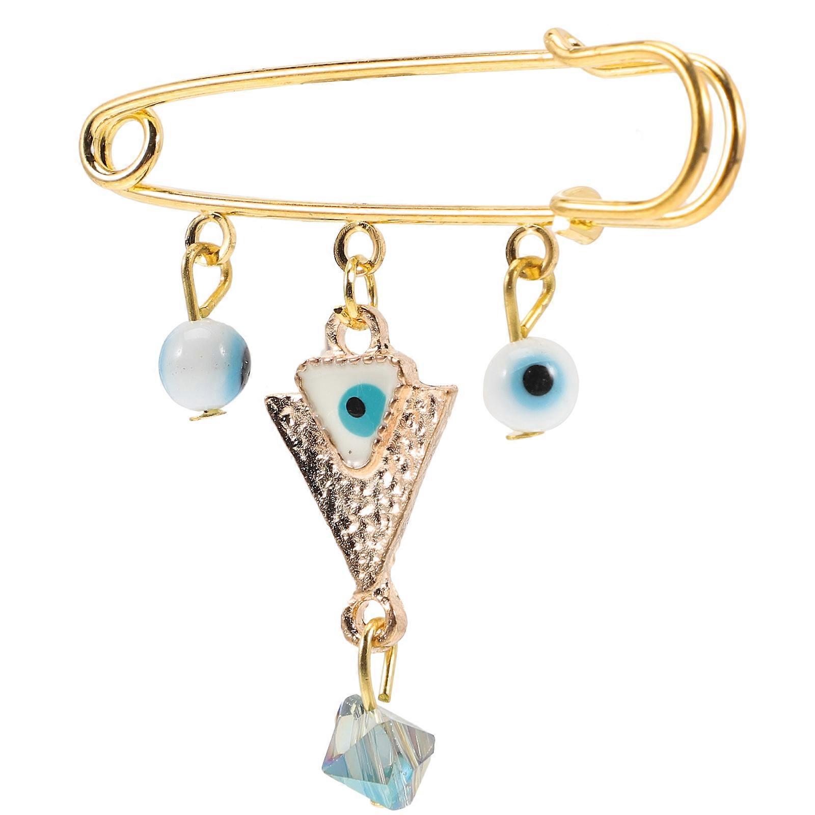 Evil Eye Brooch Pin for Decor with Vintage Design 4Pcs Set