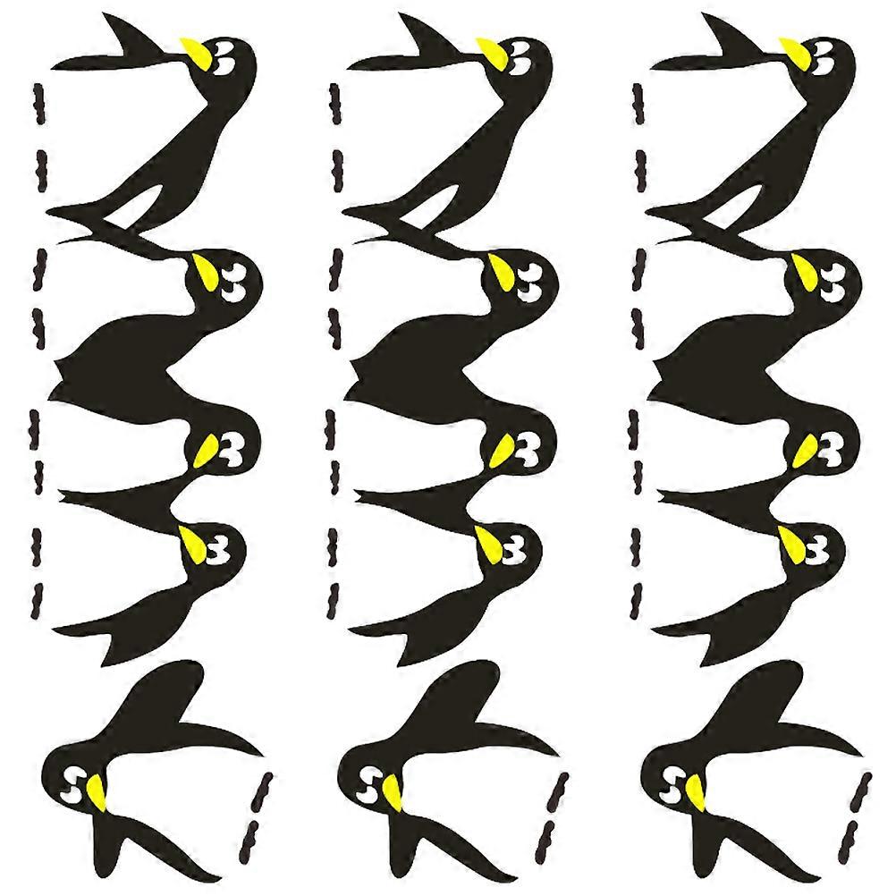 Penguins Pattern Sticker Refrigerator Decals 9Pcs Set for Kids Room