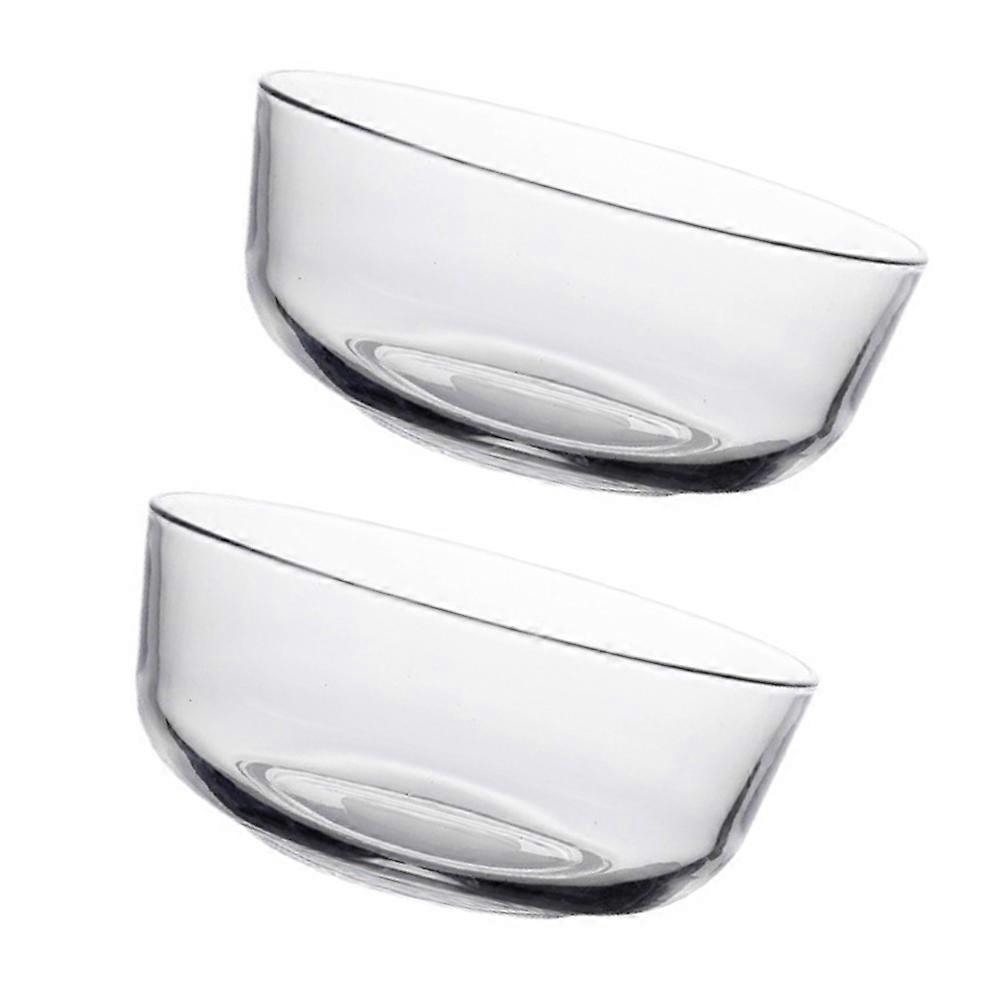 Transparent Glass Bowls for 8Pcs Multi-Function Salad Serving Bowls