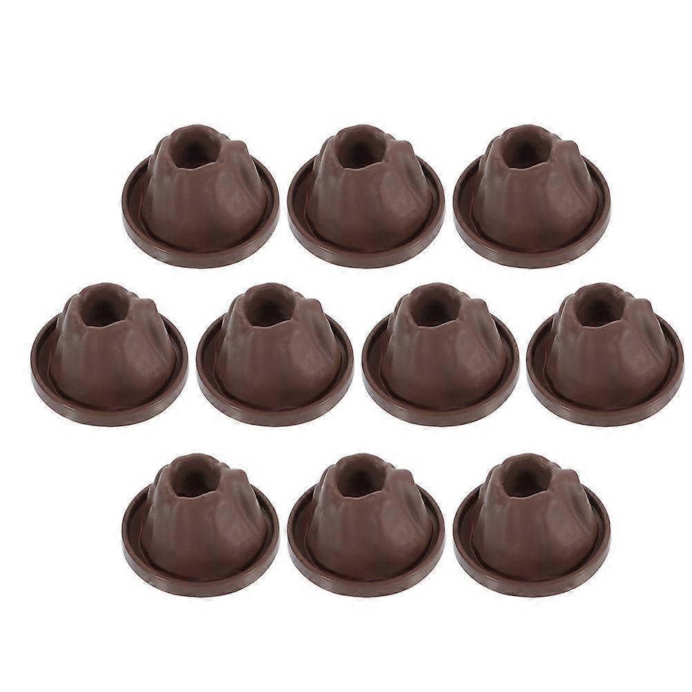 Volcano Science Prop 10Pcs Scientific Exploration Conical Coffee Plastic For School Use