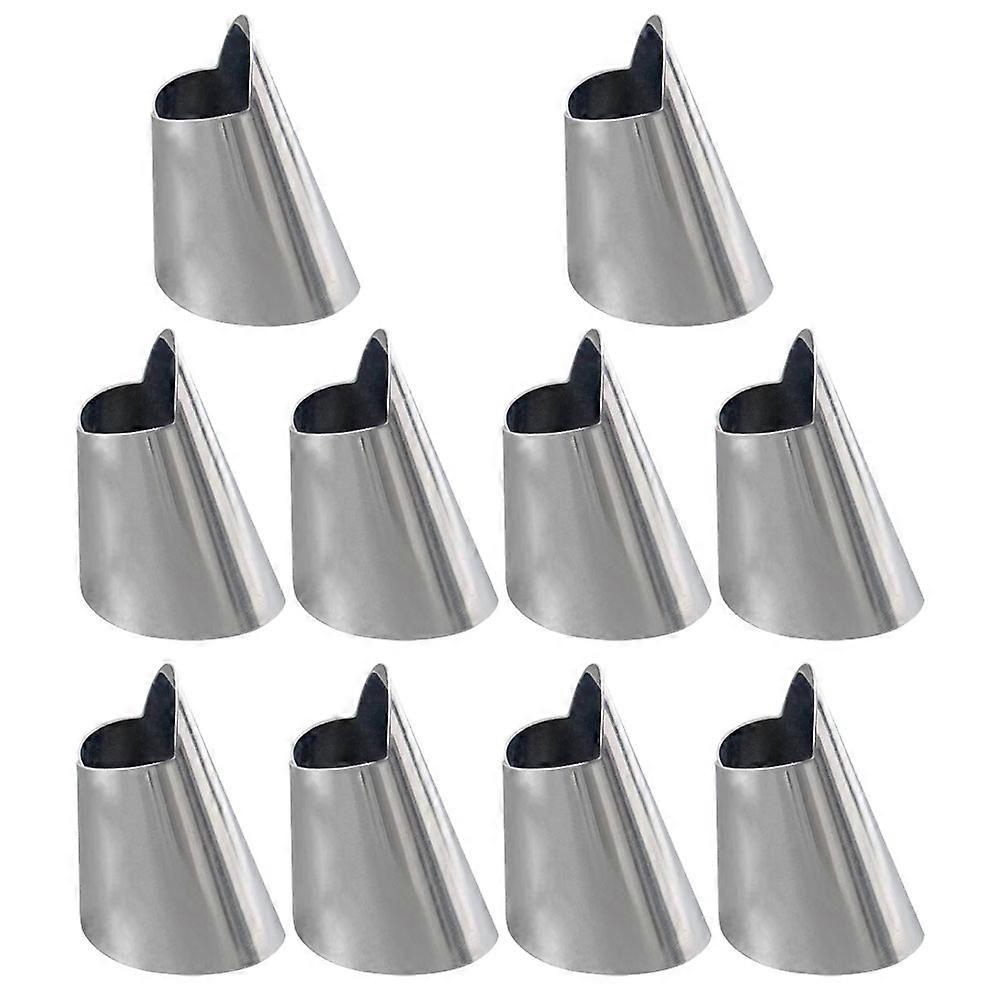 Kitchen Supply Stainless Steel Finger Protector for Cutting 50Pcs