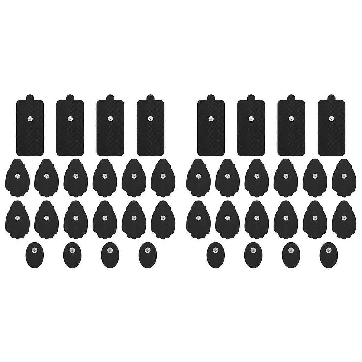 20 Pairs Unit Electrode Pads ,3.5mm Snap Replacement Pads for Electrotherapy Reuse More Than 30 Time