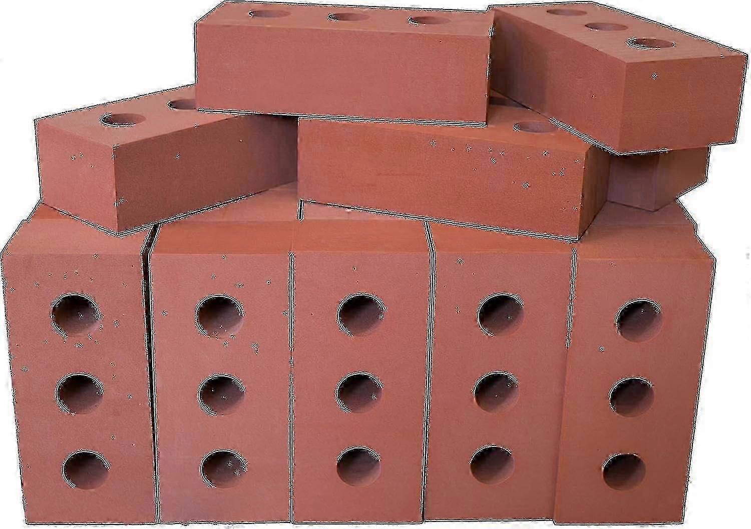 Bricks Building Role Play Toy, Life Size 1.6*0.8*0.45cm Fake Pretend Foam Construction Blocks (100)