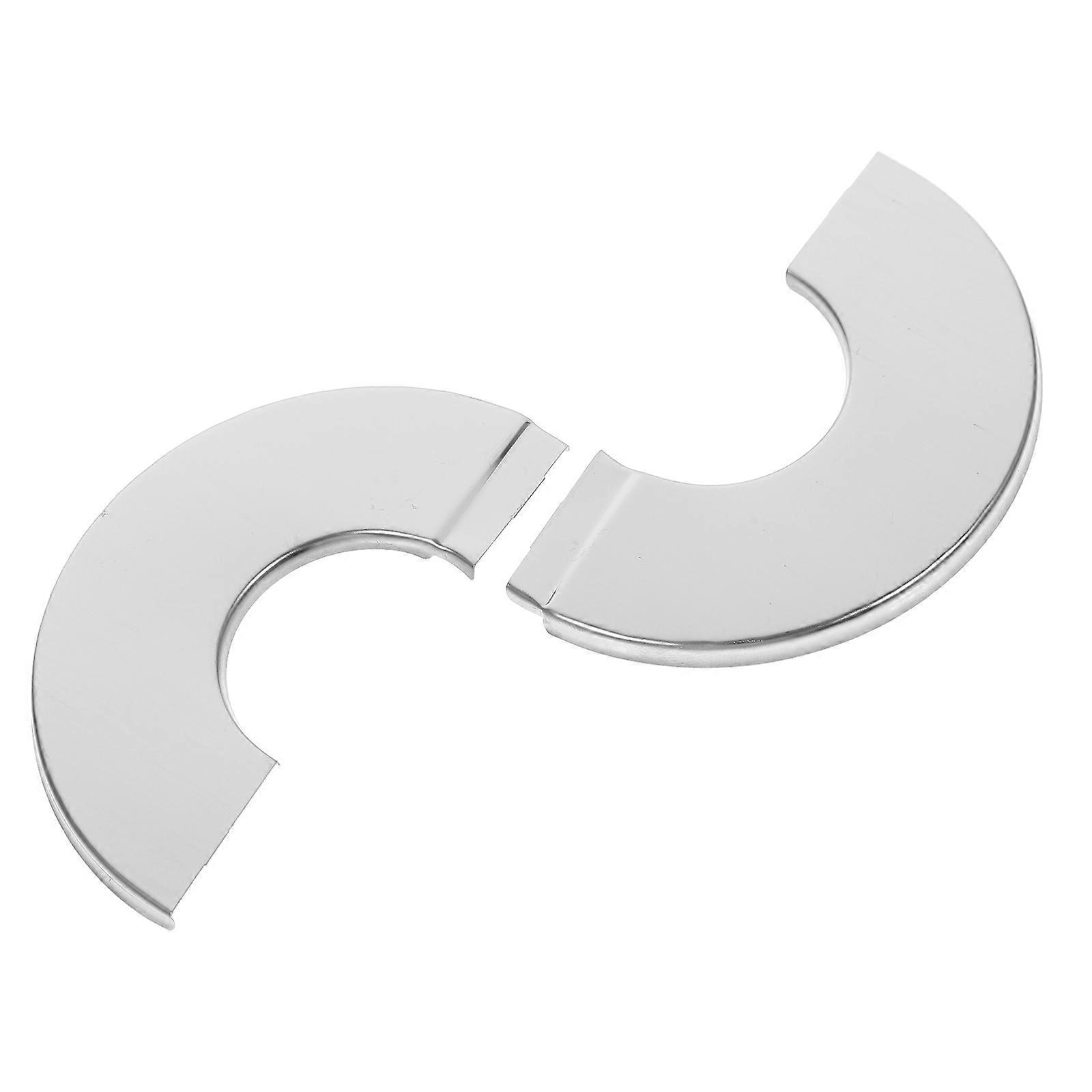 Plastic Shower Arm Flange Cover Plate for Pipe with 4Pcs Wall Split Flanges