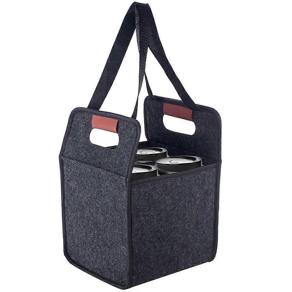 Cup Drink Carrier with Handle, Reusable Insulated DrinkCaddy Drink Holder for Car for Travel and De