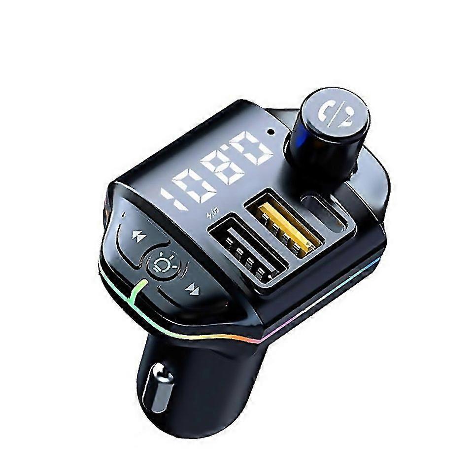 For A10 Colorful Atmosphere Light Fm Bluetooth Transmitter Car Charger