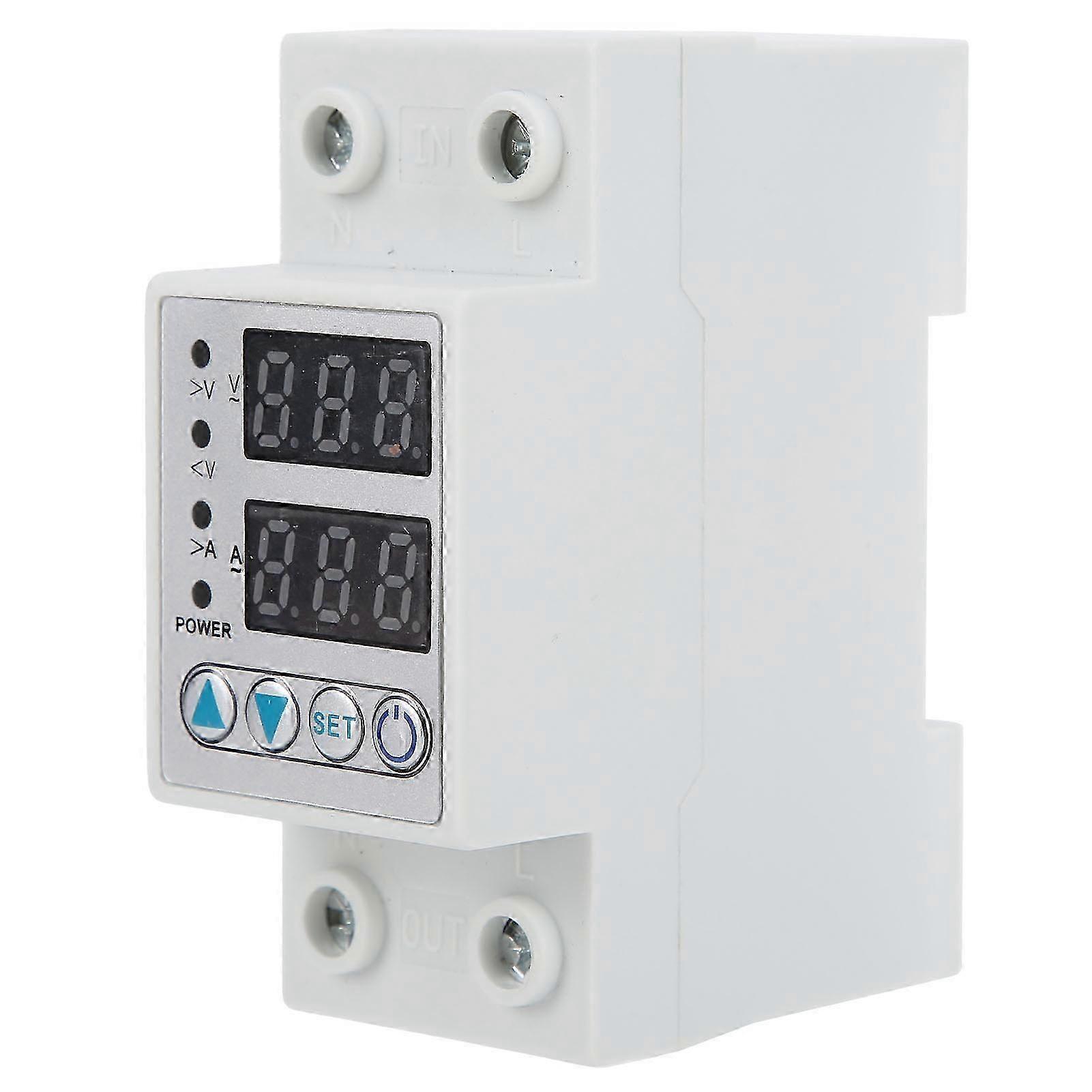 25-26 Overvoltage Undervoltage Protector LED Adjustable Self Reset Current Protector AC