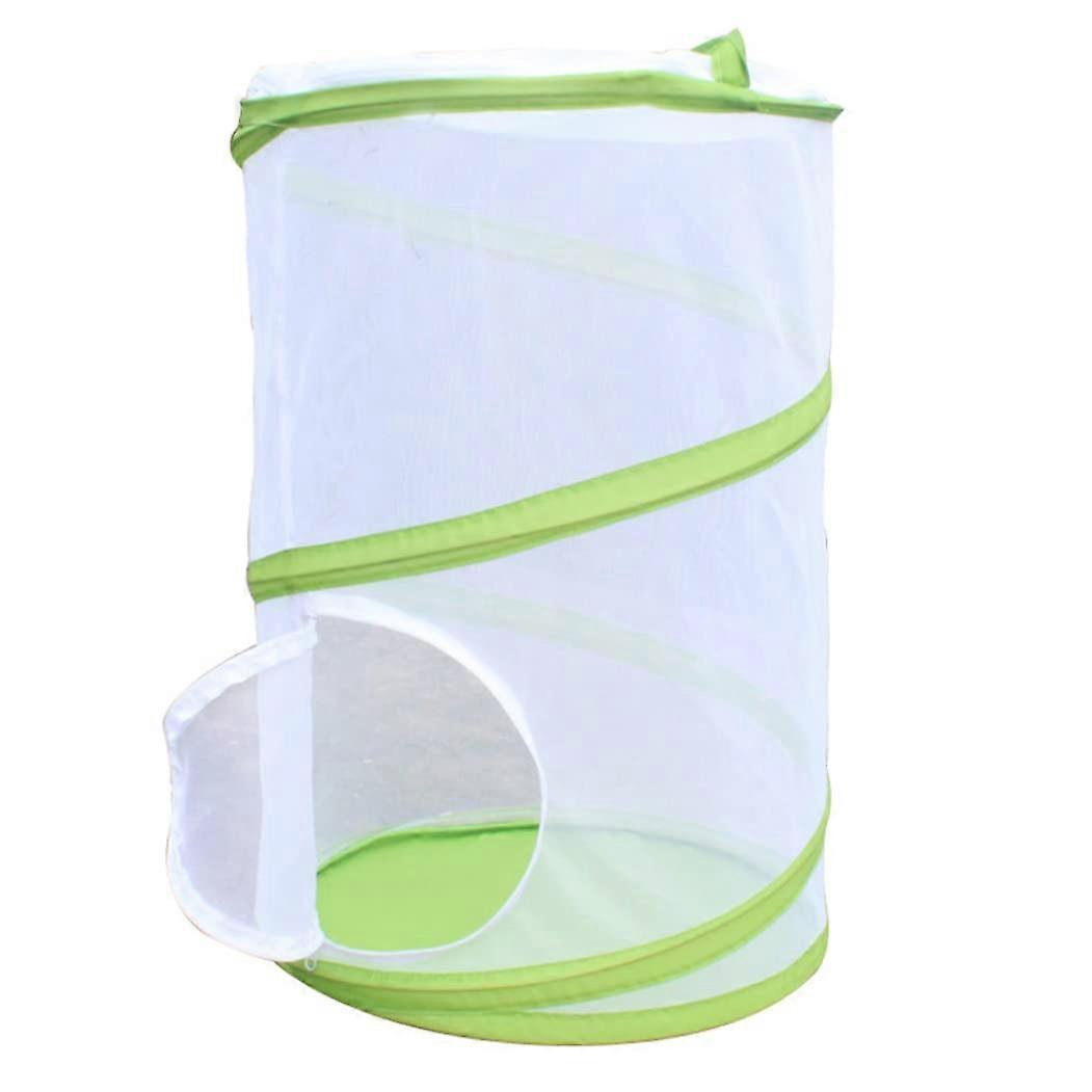 Insect Habitat Cage For Caterpillar Mesh Terrarium Net With Zipper Protection Caterpillar House