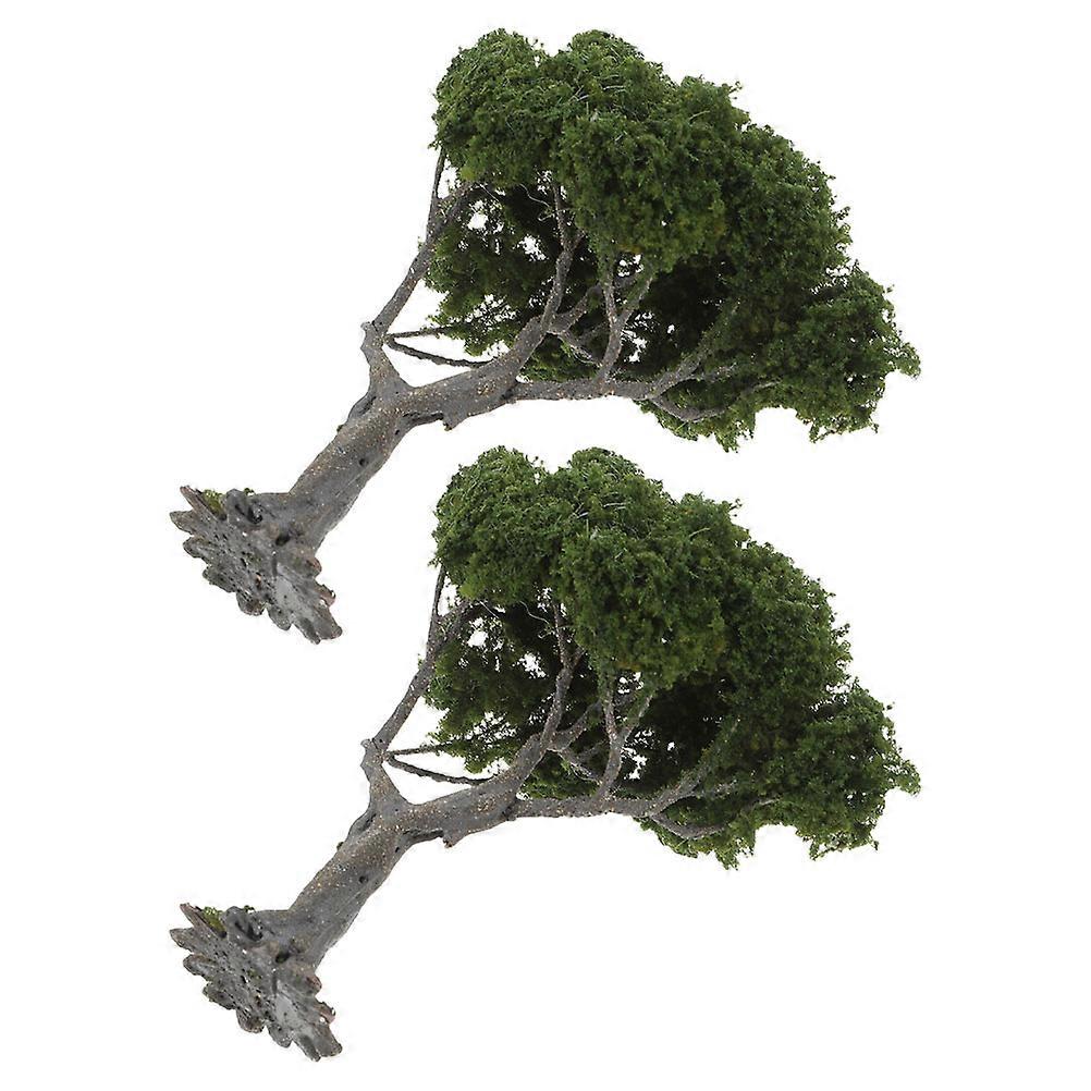 Miniature Landscape Tree Model for Decoration 4Pcs Realistic Green Trees