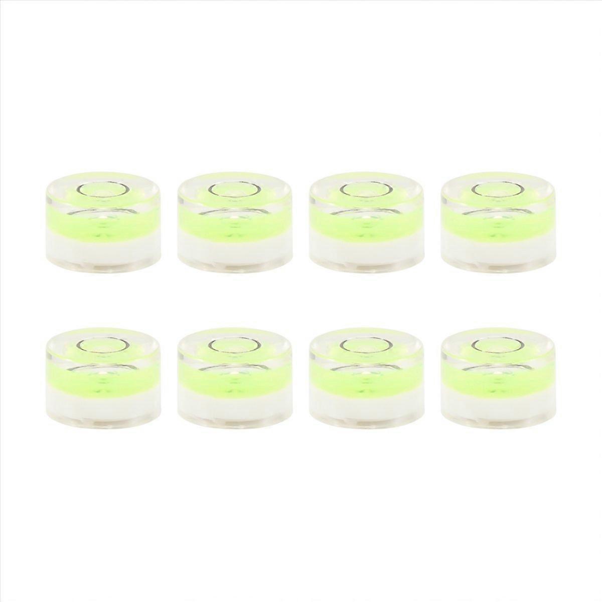 8Pcs Mini Circular Bubble Spirit Level Bullseye Levels Inclinometers for Leveling Telescope, Tripod,