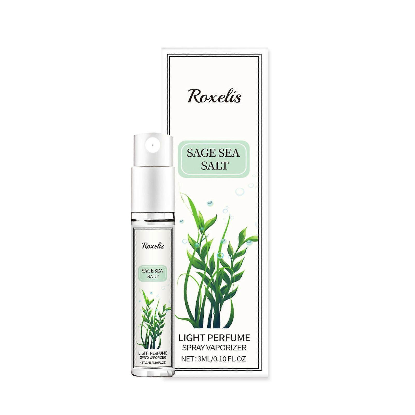 Roxelis Salvia Officinalis Sea Salt Perfume Spray Mild Lasting Fragrance Attract Charm Refreshing Not Oily Elegant Perfume