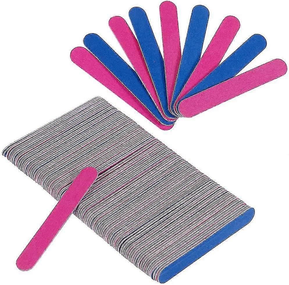 Nail File Set, 100 Pcs Disposable Professional Nail File 180/240, Double Sided