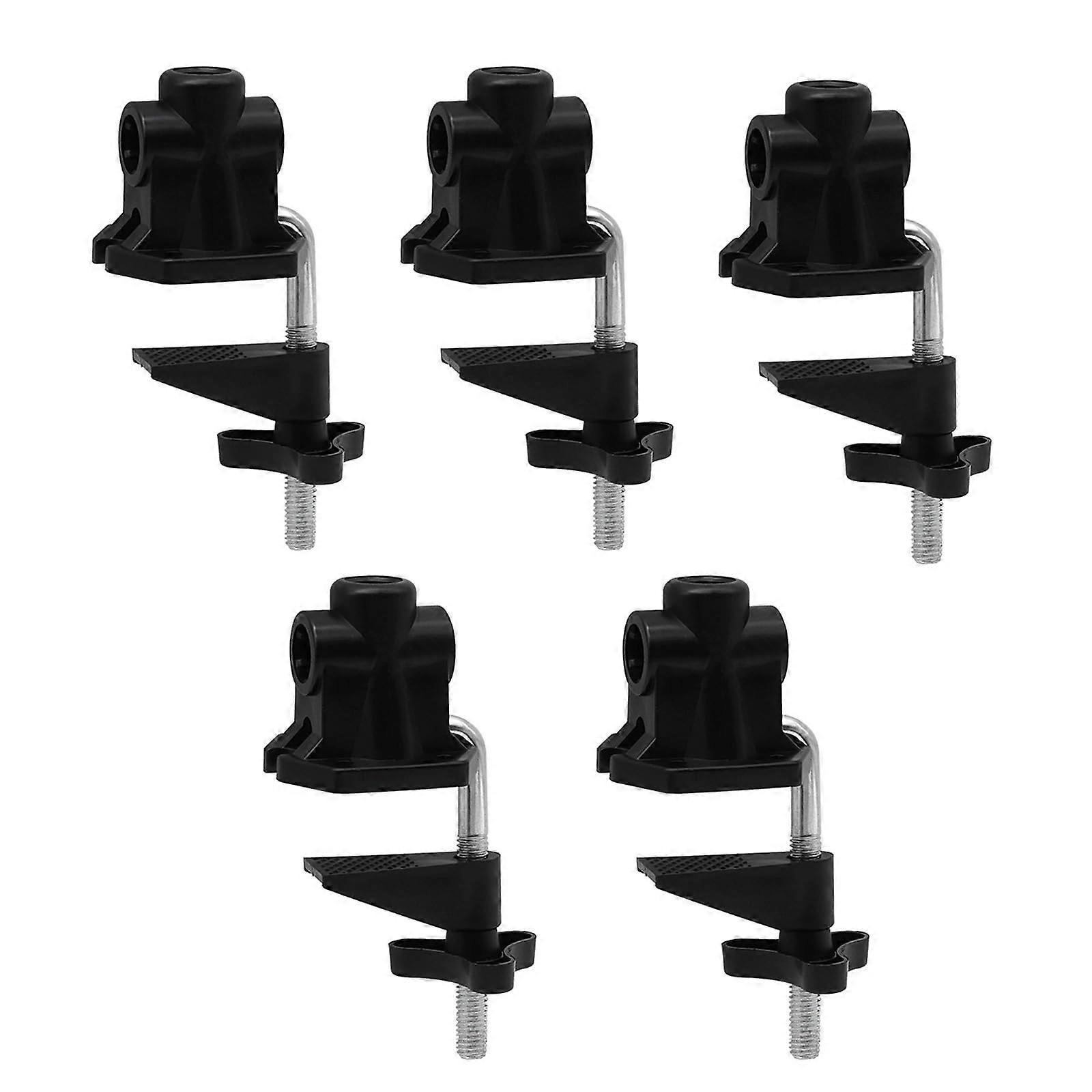 Desk Clamp Replacement For Swing Arm Lamp And Microphone Mounting, Table Clamp, Travel Friendly Reading Light, 5 Pcs