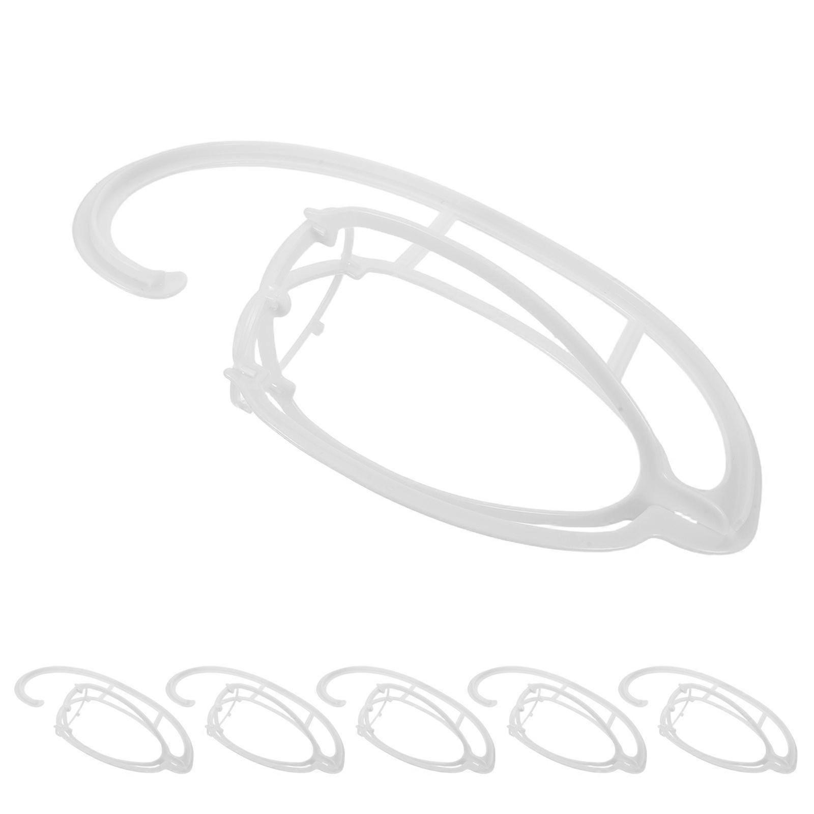 6pcs Wig Hanger: Hanging Wig Stand Multi-Use Toupee Display Rack for Wardrobe and Closets Heavy Duty Reusable Organizer Rack for Home and Retail