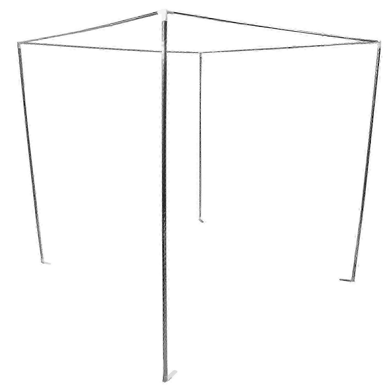 1 Set Stainless Steel Bed Canopy Frame Bracket for 2m Bed with Canopy Net Frame