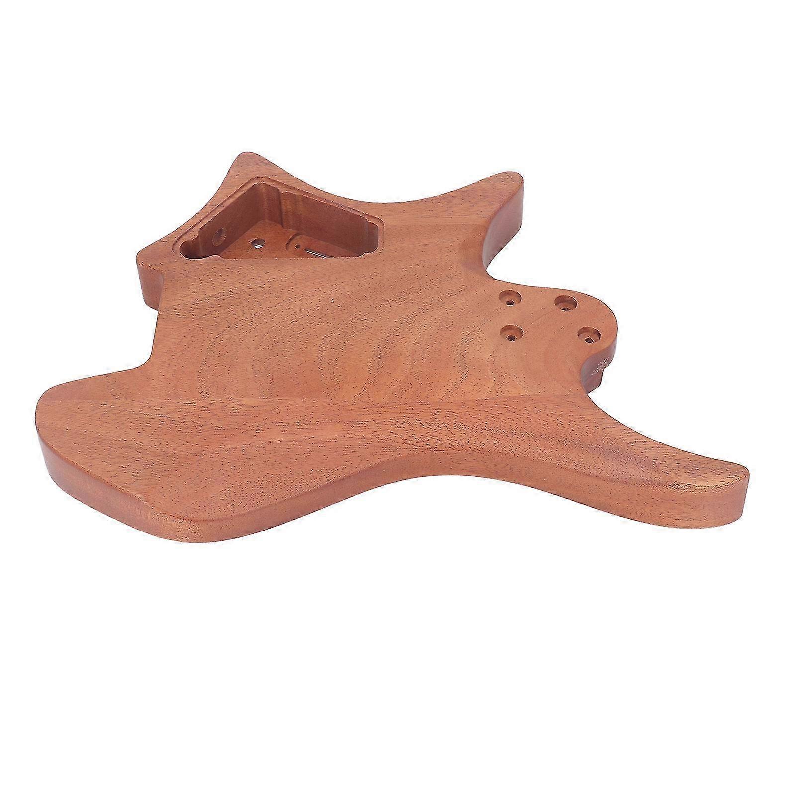 DIY 6-String Headless E-Gitarre Teile, polierter Mahagoni Barrel Korpus