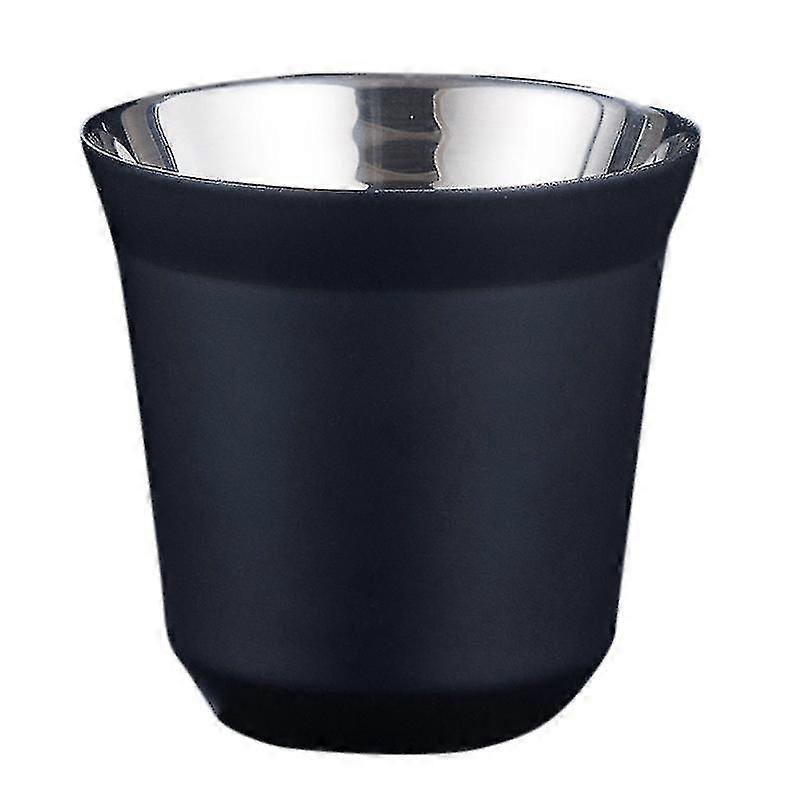 80ml Double Wall Stainless Steel Espresso Cup Insulation For Pixie Coffee Cup Capsule Shape Coffee
