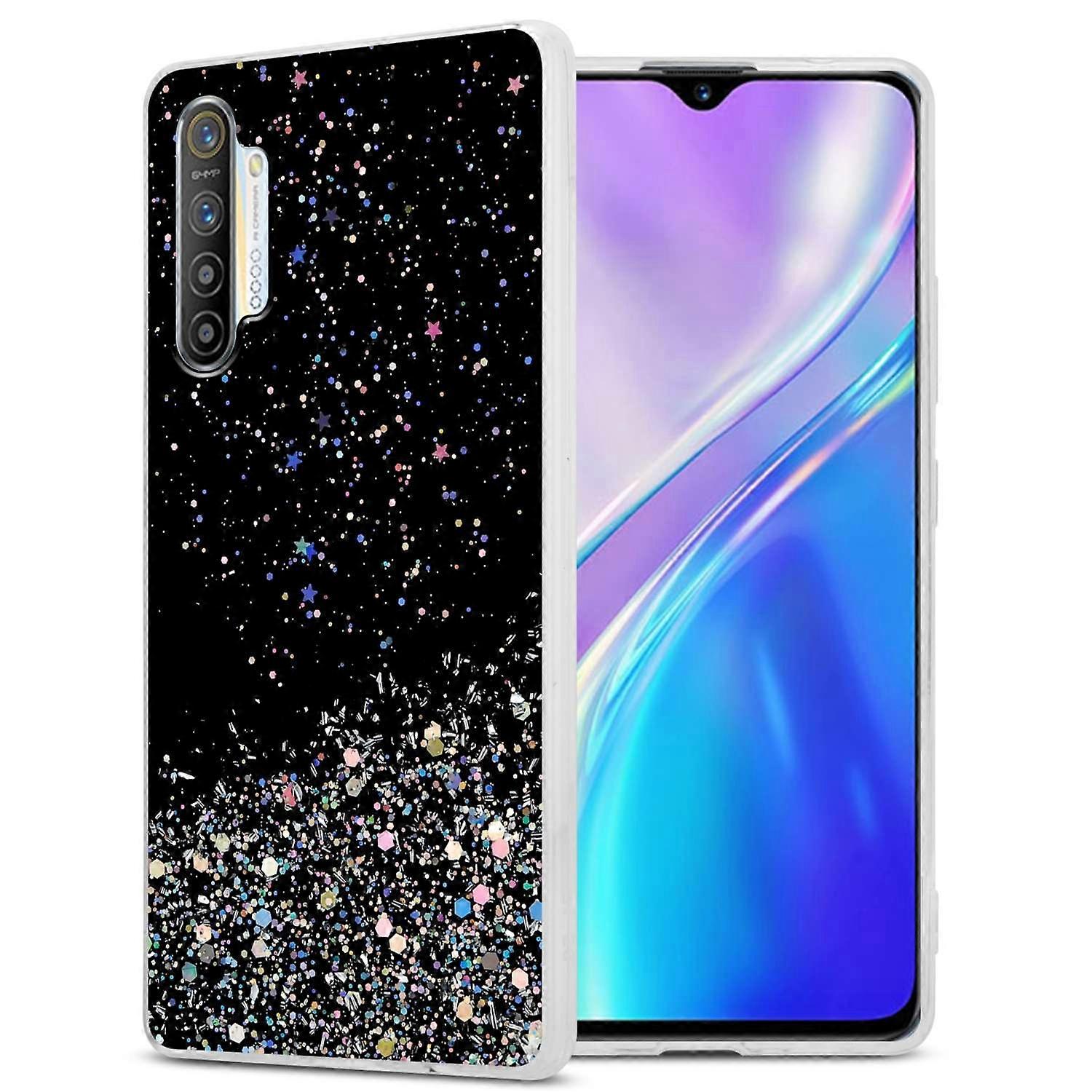 Case Oppo FIND X2 Protective Case TPU - Transparent with Glitter