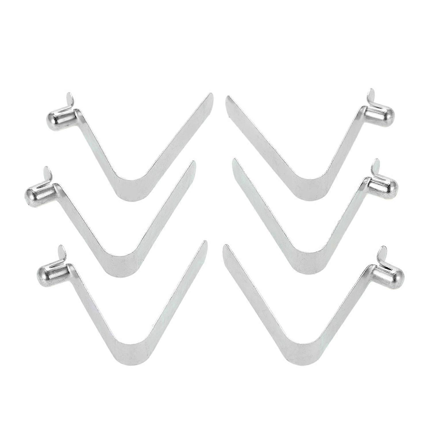 6pcs Kayak Paddle Spring Clips Tent Pole Clips Push Button Spring Snap Clip Locking Tube Pin