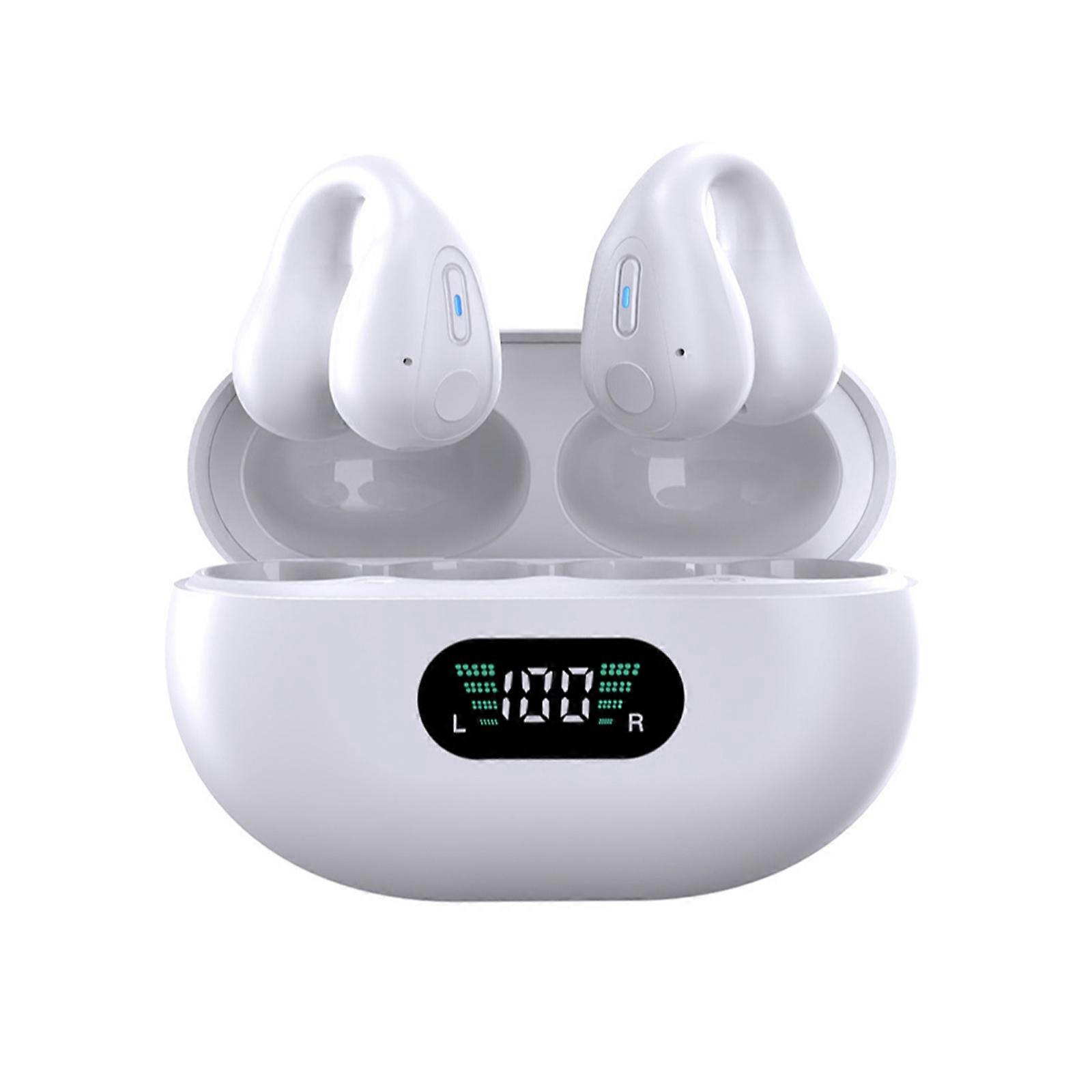 Wireless Earbuds Clip On Bluetooth Headset Open Ear Earbuds For iPhone& Android