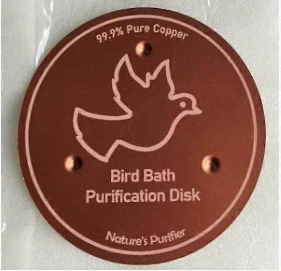 Bird bath disk bird bath cleaner copper disk