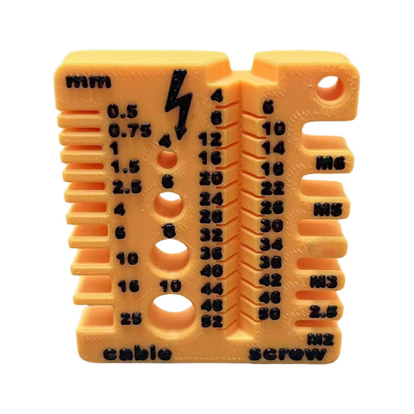 Precisions Screw And Wire Measurement Tool With 0.1mm Accuracy Portable Design For Engineers DIY Repair Multicolor