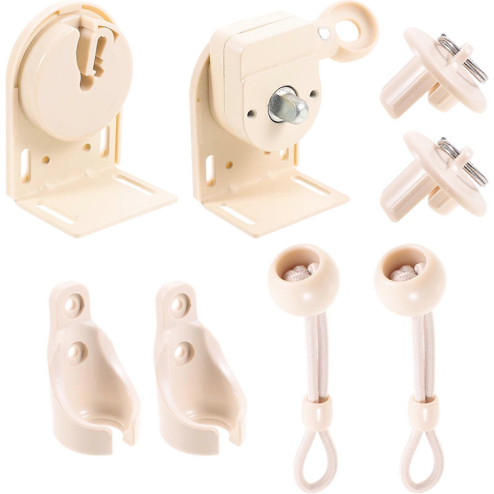 1 Set of Curtain Mounting Windproof Bracket Set Cordless Blinds Curtain Headrail Holder