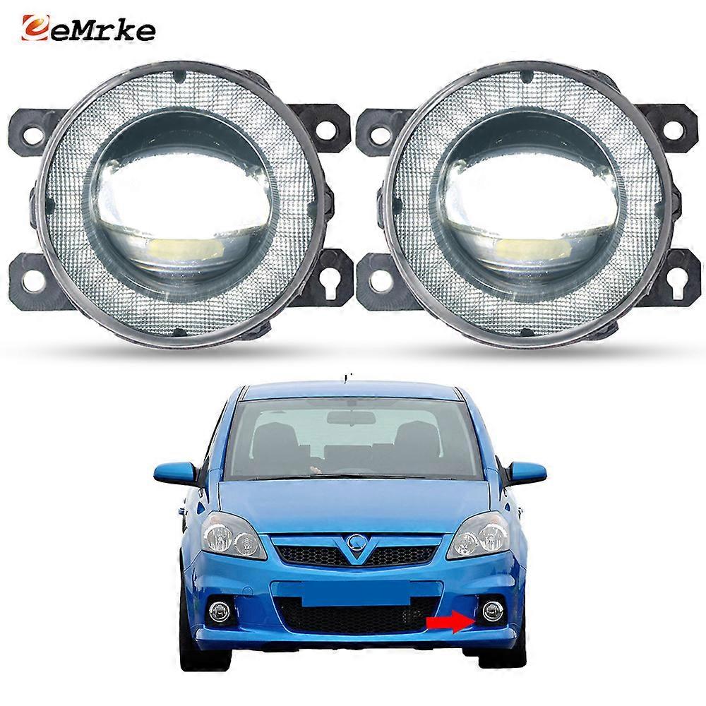 Suitable Upgrade Lens LED Fog Lights Angel Eye DRL Car Daytime Running Lamp for Opel Zafira B OPC 07/2005 2006 2007 2008 2009 2010 2011