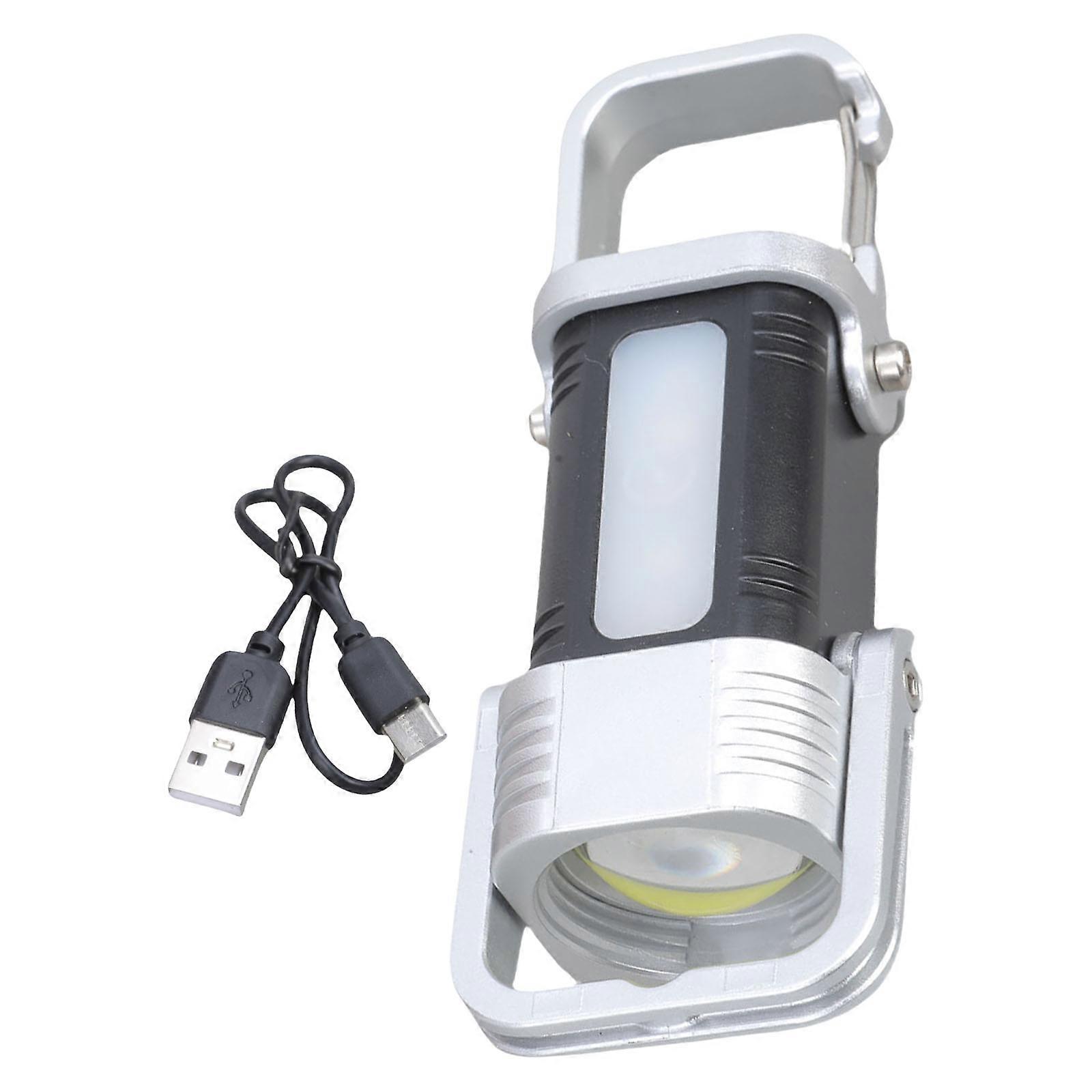 Plastic Keychain Flashlights with Magnetic Side Rechargeable Light ABS Texture Suitable for Various Outdoor Activity Multicolor