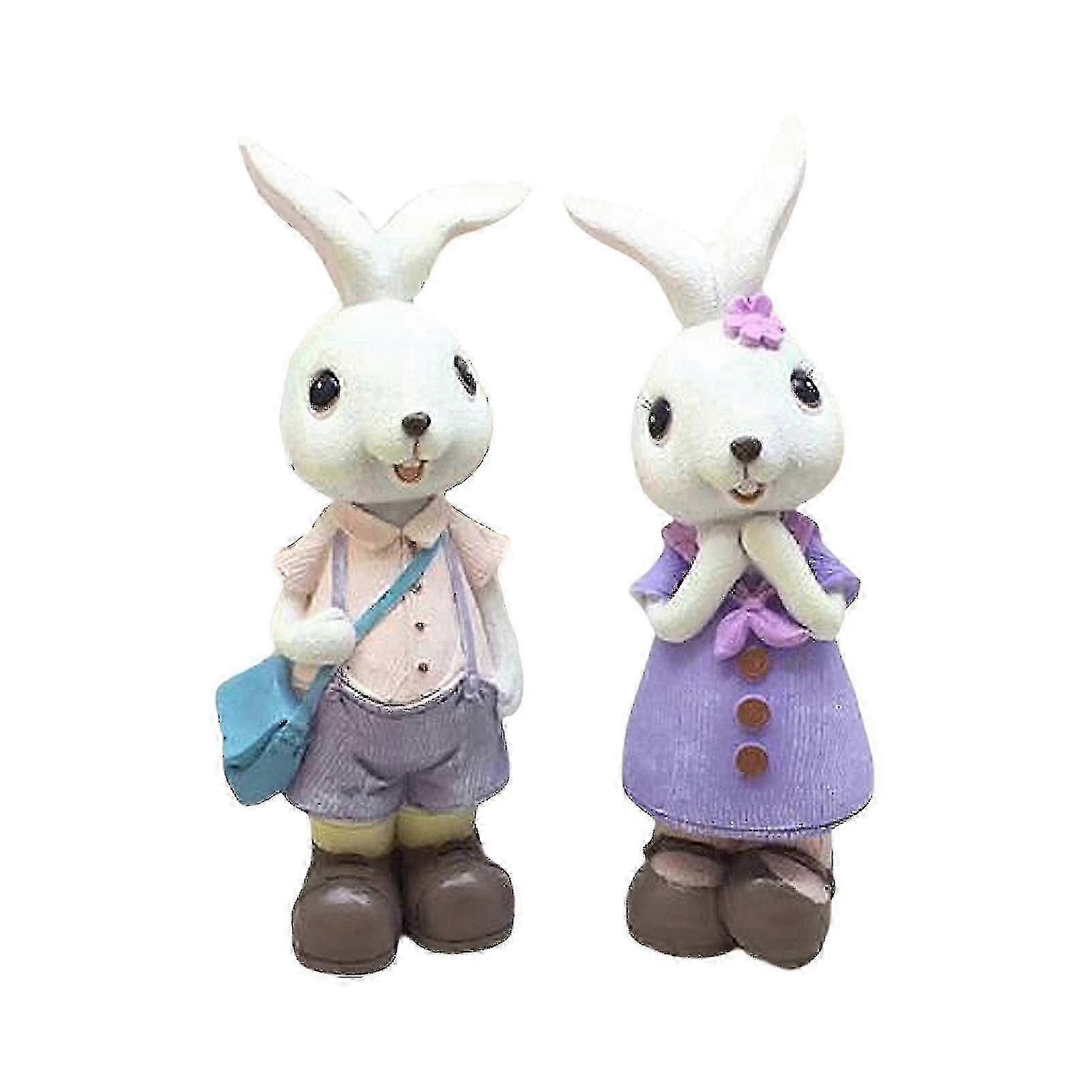 Easter bunny figurine for resin eggs and spring decorations