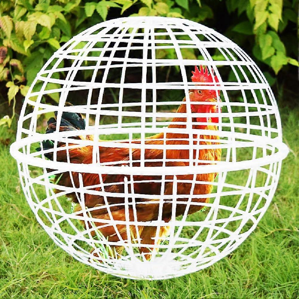 Portable BallShaped Chicken Coop with Movable Net Cage for Poultry Farming 50cm (A)