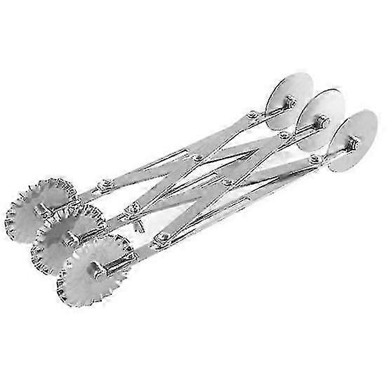 Dough Divider Stretchable Reusable Round Safe 2 Heads 3/5/7 Wheels Quickly Slice Pasta Wheel for Kitchen