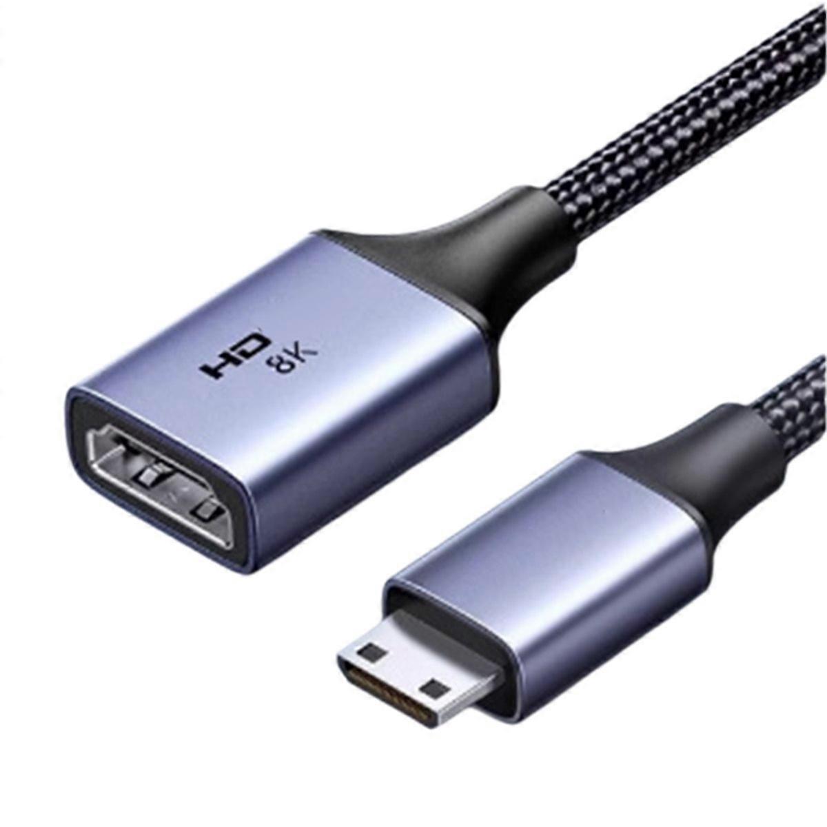Mini to -Compatible Adapter 8K 60Hz 3D for 7 4 -Compatible Cable