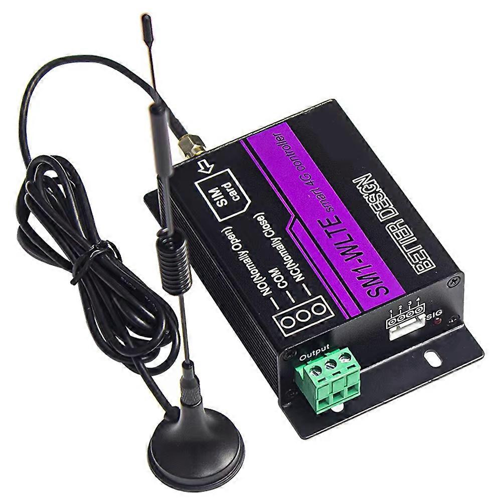 LTE 4G GSM Remote Power Switch 1 CH GSM Relay Controller SM1-WLTE SMS Call App Control Motor Lock Ga