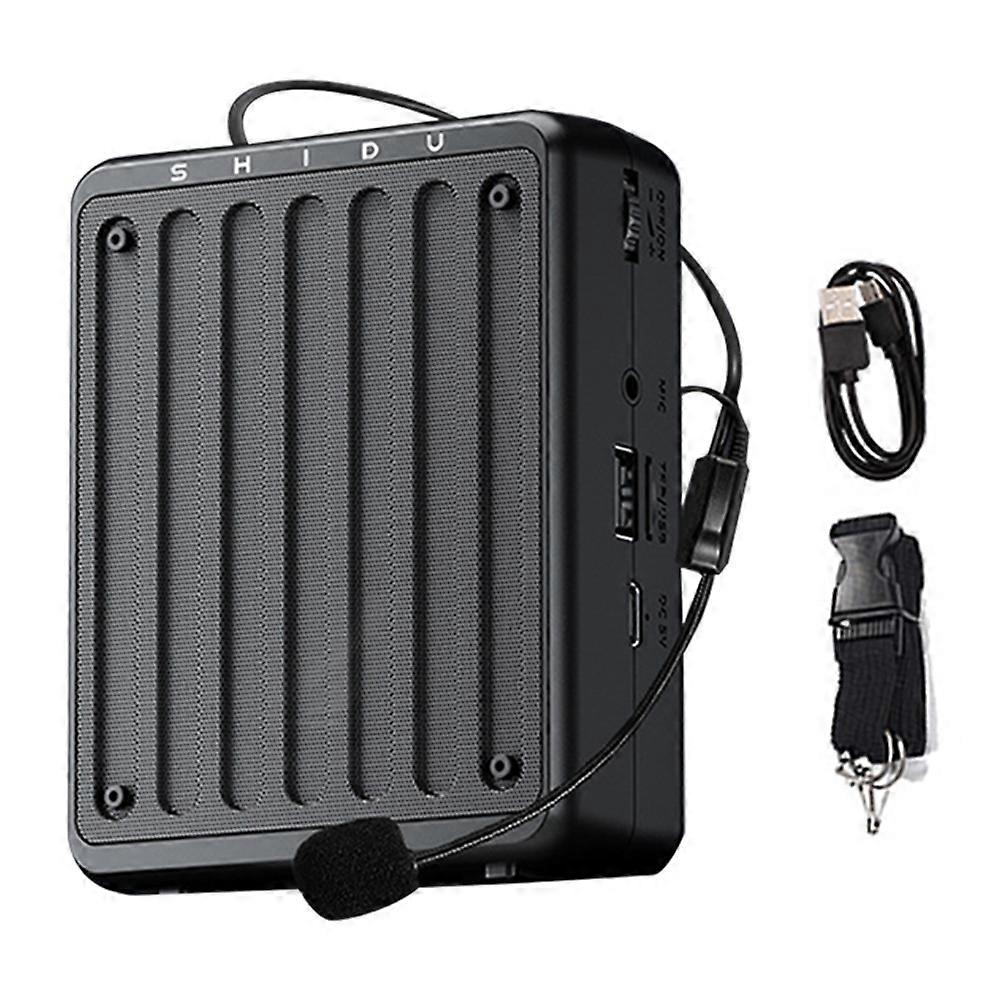 SHIDU Mini Voice Amplifier for Teachers,Portable Bluetooth Voice Amplifier with Headset Microphone for Tour Guides,Speaking A