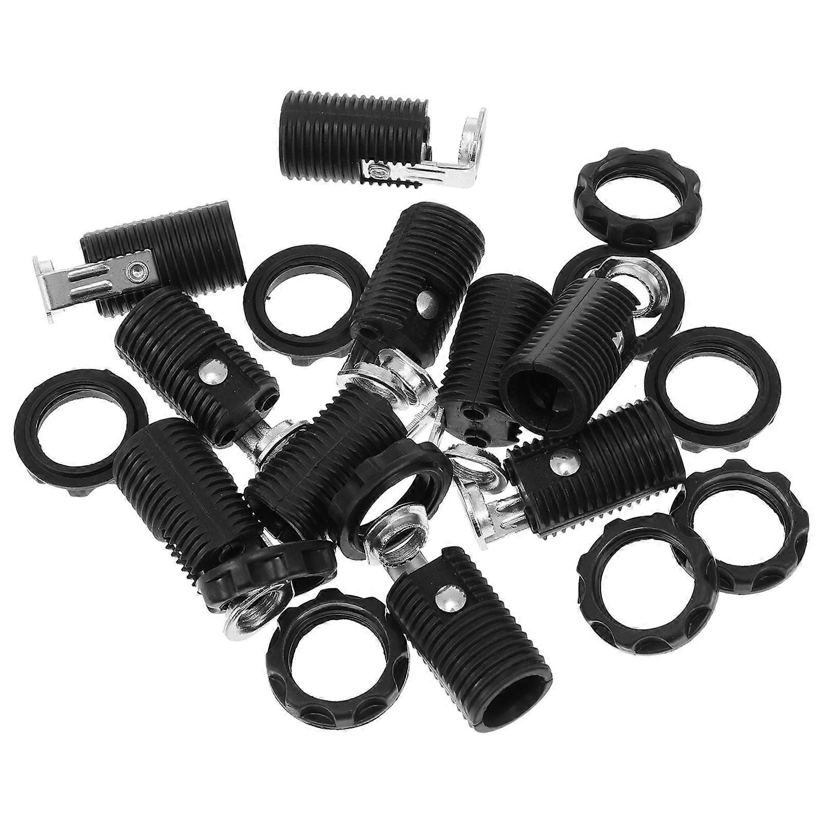 10pcs E12 Plug-in Screw Light Socket Light Bulbs Holder Pendant Lamp Holder