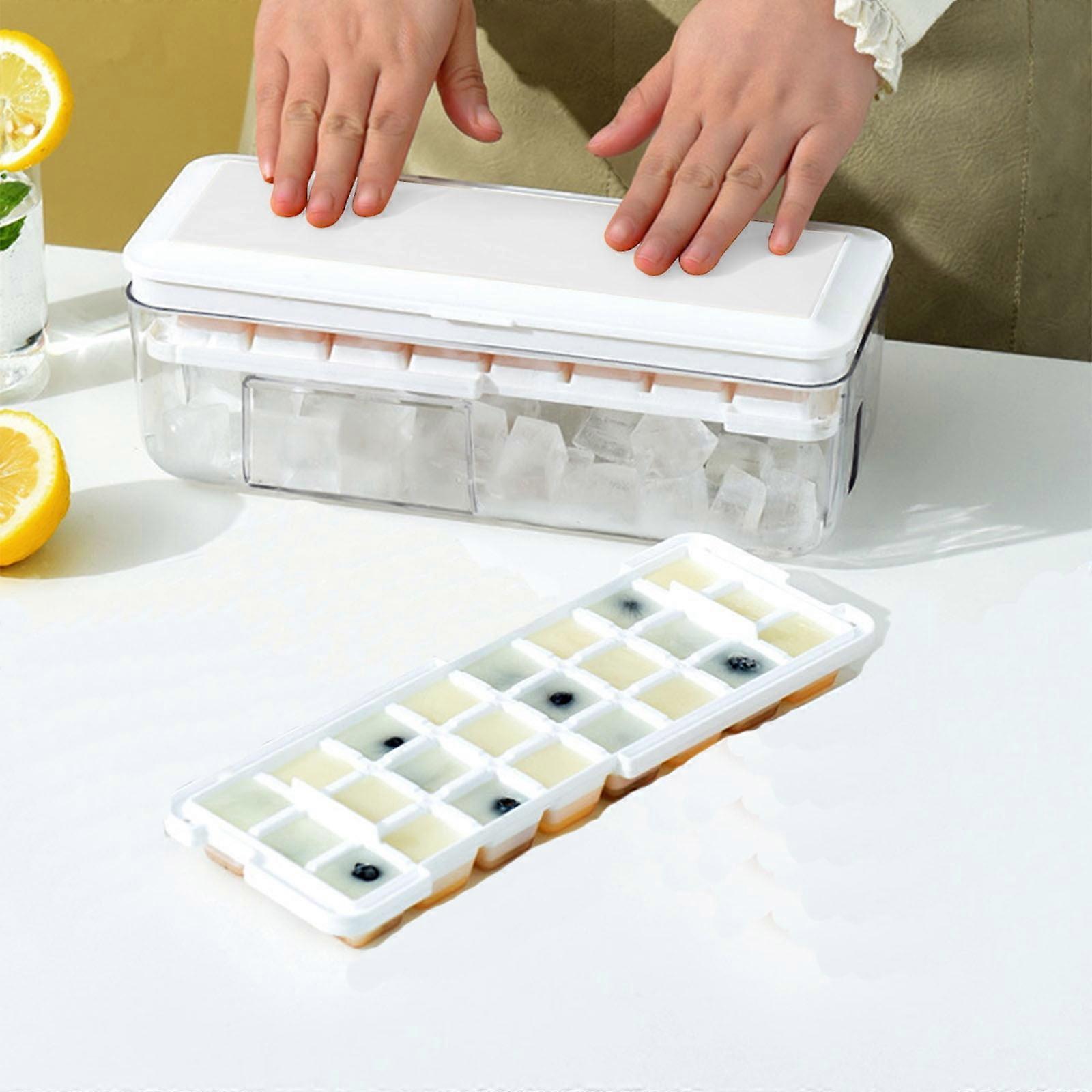 Kayannuo Back to School Clearance Ice Tray with Lid & Storage Bin for Freezer, Ice Cubes Making, Compatible with Home Essentials