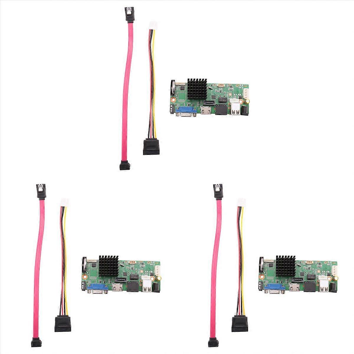 3X 265 10CHx5MP NVR Network DVR Digital Video Recorder Board IP Camera Max 12T Face Human Detection 