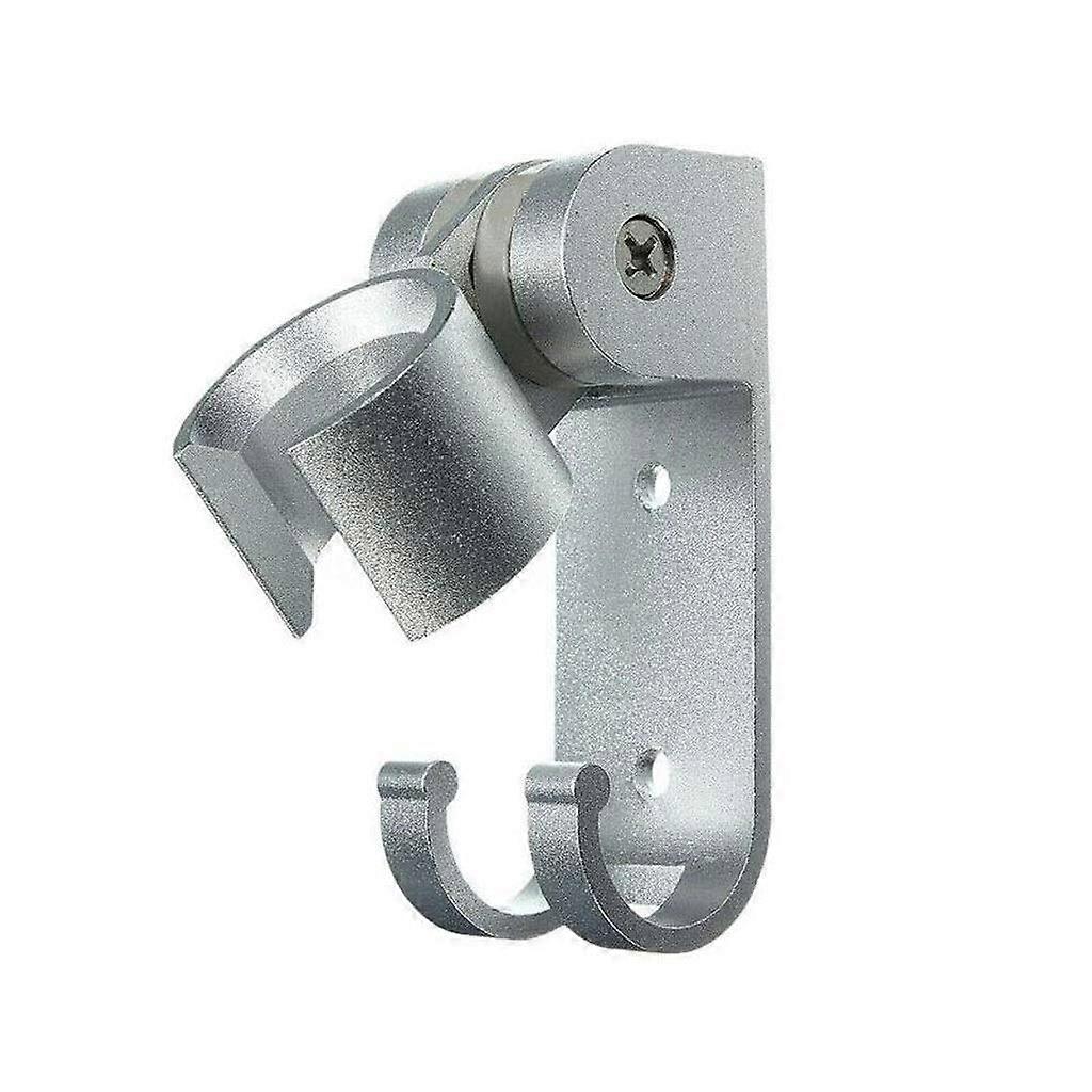 Adjustable Shower Head Holder Wall Mount Aluminum Bracket with Adhesive for Bathroom