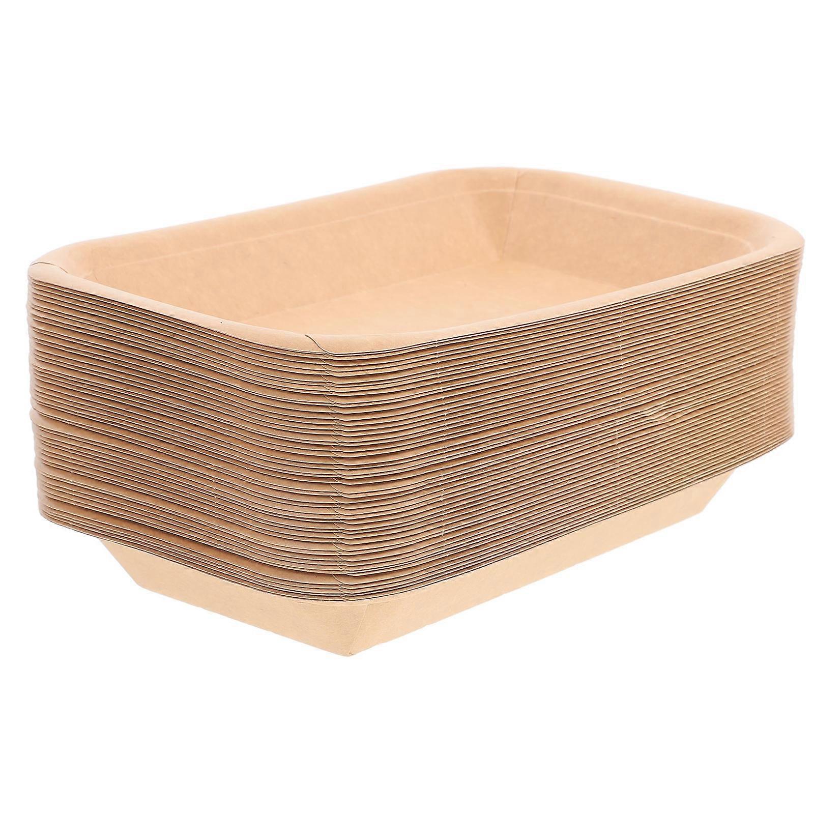 Barbecue for Storage 50Pcs Khaki Paper
