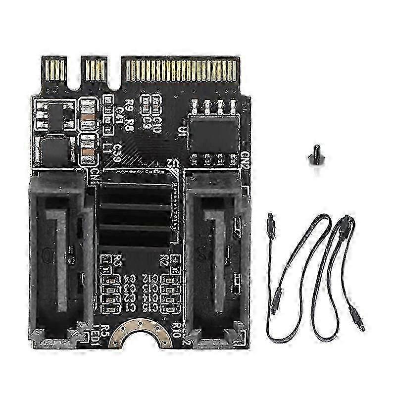 M2 To Sata3.0 Expansion Card Key A + E Wifi M.2 To Sata Hard Disk Adapter Card Without Driver Installation Jmb582 Chip