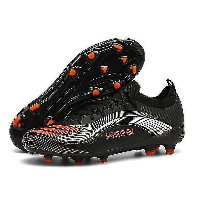 Unisex Flyknit Football Boots Low-Cut FG Soccer Cleats for Adults & Youth, Lightweight Match & Training Shoes