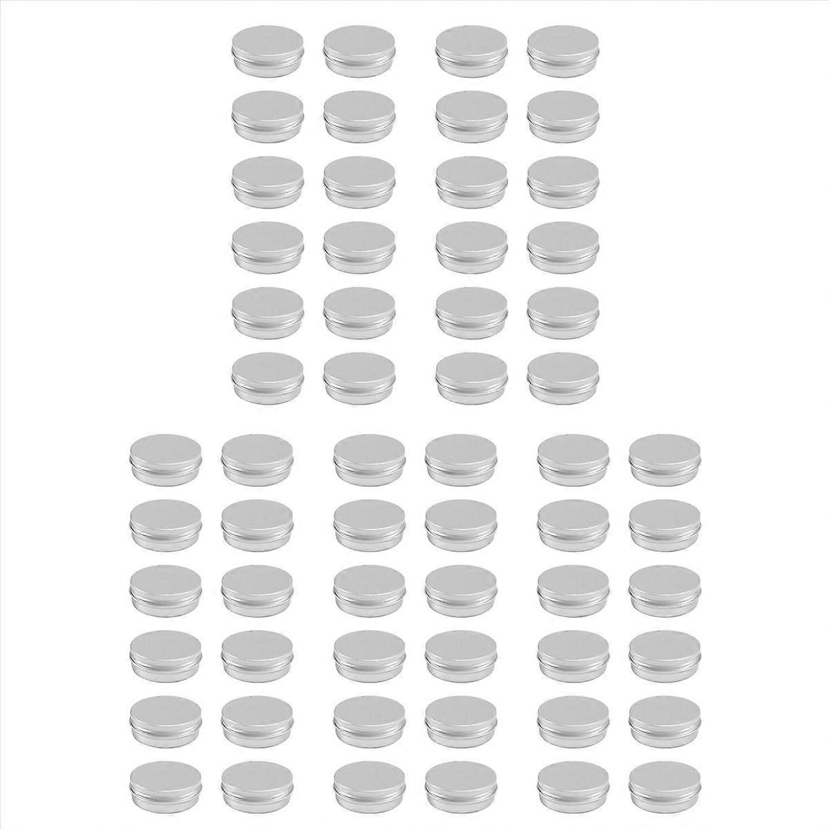 12 x 50ml Aluminium Make up Pots 50ml Capacity