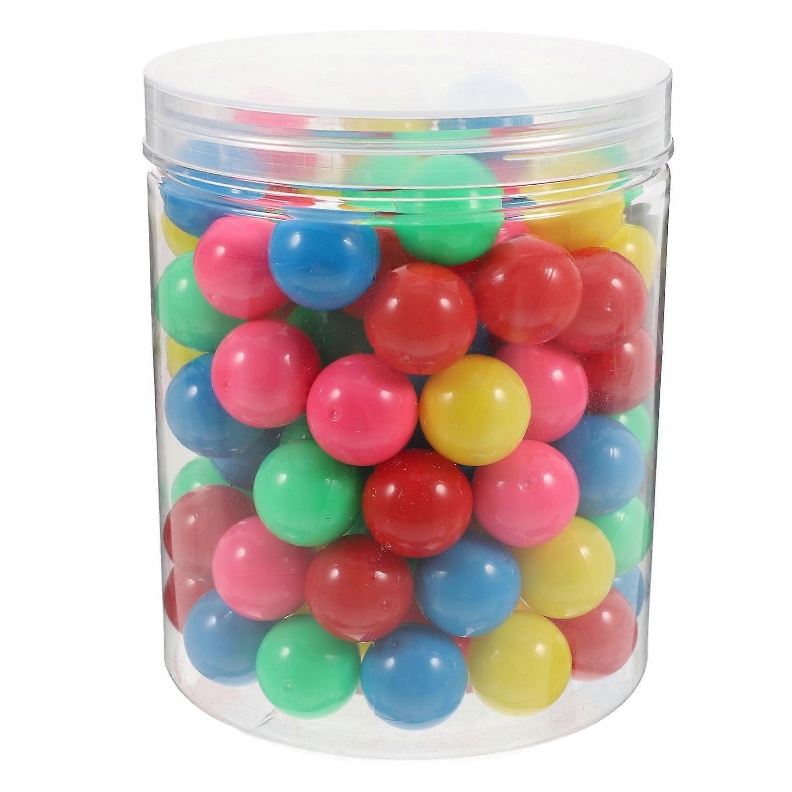 100pcs Hollow Plastic Counting Balls for Probability Problems Colorful Marbles for Marble Run Chinese  Math Games 20mm