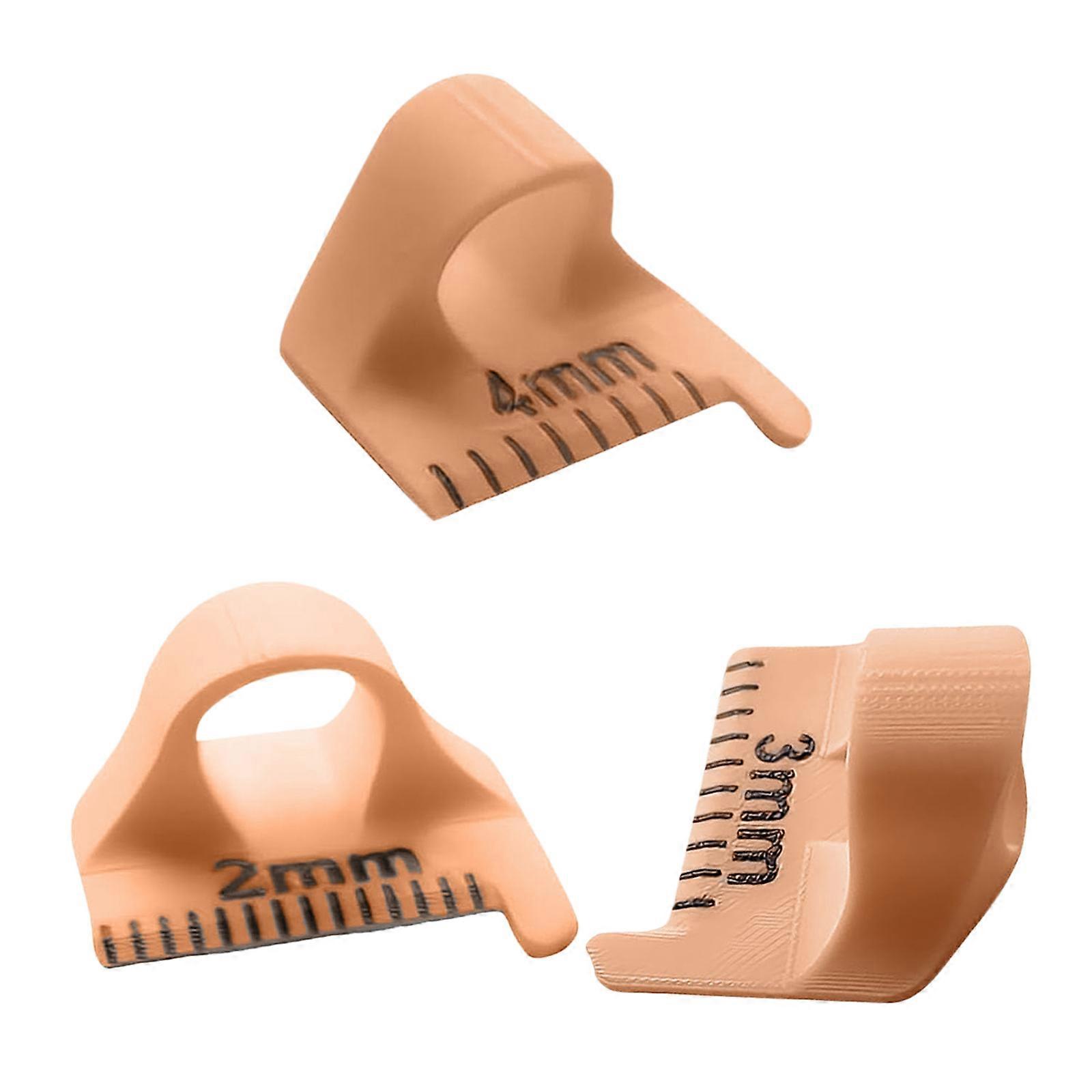 3Pc Sewing Templates Needle Gauge Measuring Tools Equal Stitch Finger Protector